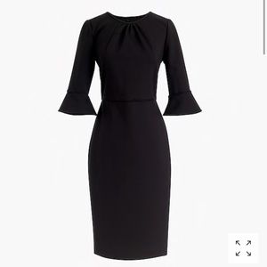 NEW j. Crew bell sleeve ponte sheath